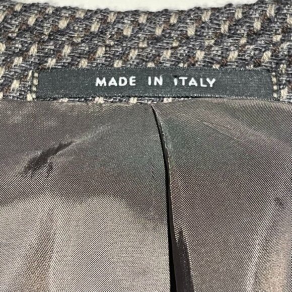 Armani Collezioni Mens Sport Coat Wool Blend Size 46R Textured Pattern‎ Italy - Picture 10 of 16